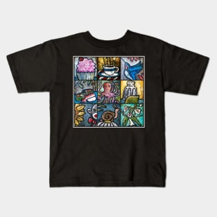 POP ART KAWAII Patchwork Kids T-Shirt